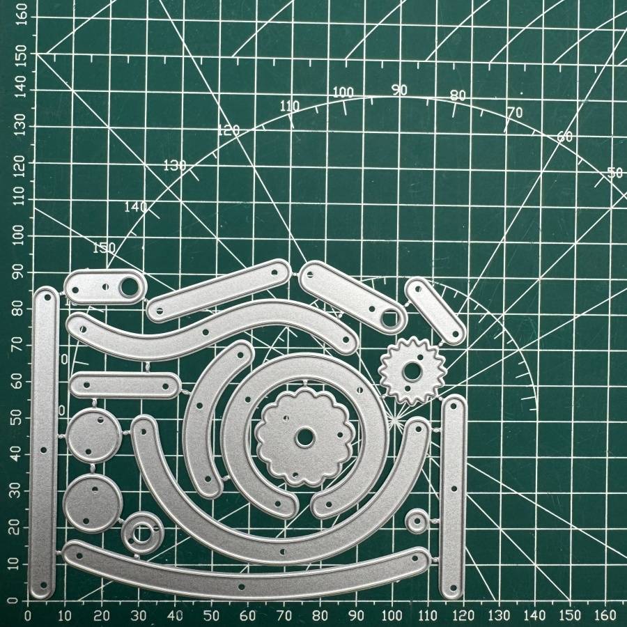 Interactive Sliding And Rotating Works Metal Cutting Dies For Diy Scrapbooking Card Making Stencils Embossing Craft Decoration