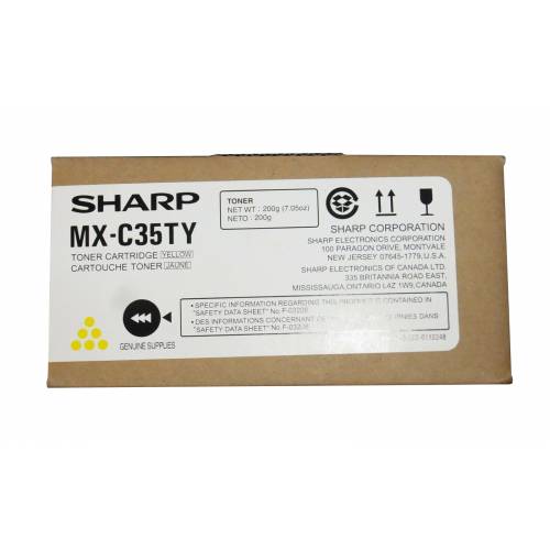 SHARP MX-C35TY YELLOW TONER - 6000 PAGES FOR MX-C357F