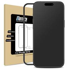 Mothca Matt Schutzfolie für iPhone 16/ iPhone 15 Panzer Schutzglas, 2.5D Displayschutz Folie, Blendschutz, Anti-Fingerabdruck (1 Stück)