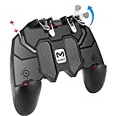 YouFirst Pubg Mobile Controller [6 finger-gamepad/utan fläkt] COD mobil styrenhet | Pubg-styrenhet | Mobile Trigger | Mobiltelefon Game Controller
