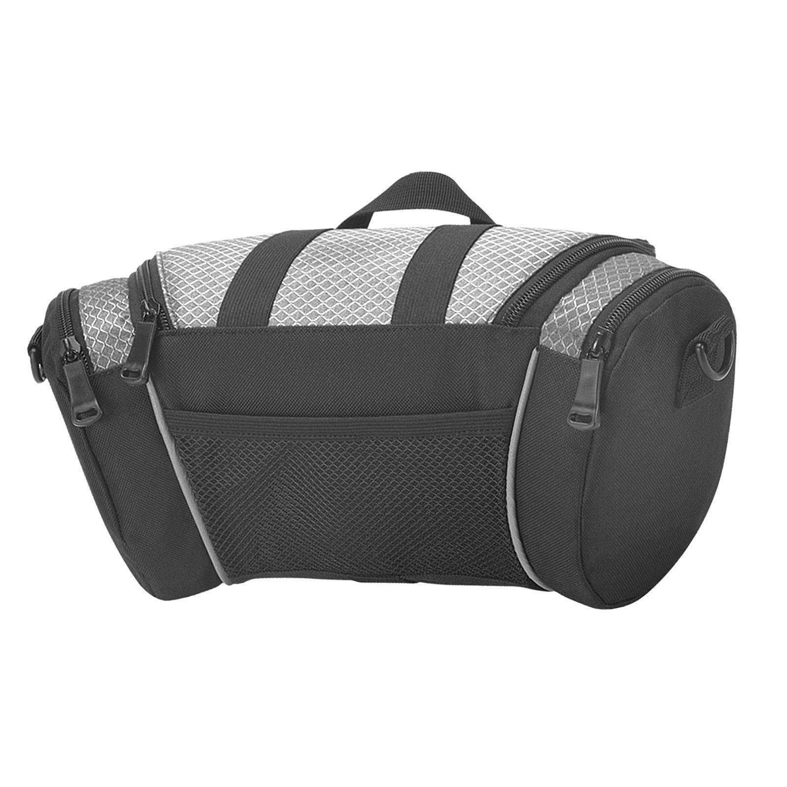 Cykelstyre Väska 5L Stor Kapacitet Nylon Främre Styre Ram Förvaringsväska med Reflexband