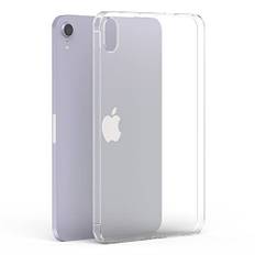 Asgens Genomskinligt fodral för iPad Mini 6 8,3 tum 2021, fodral i silikon tunt TPU mjukt flexibelt stötsäkert reptåligt bakstycke för iPad Mini 6th Generation, modell A2567/A2568/A2569