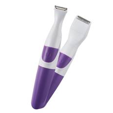 Women Bikini Cordless Trimmer 2 in 1 Waterproof Portable Safe Hair Removal Trimmer Purple