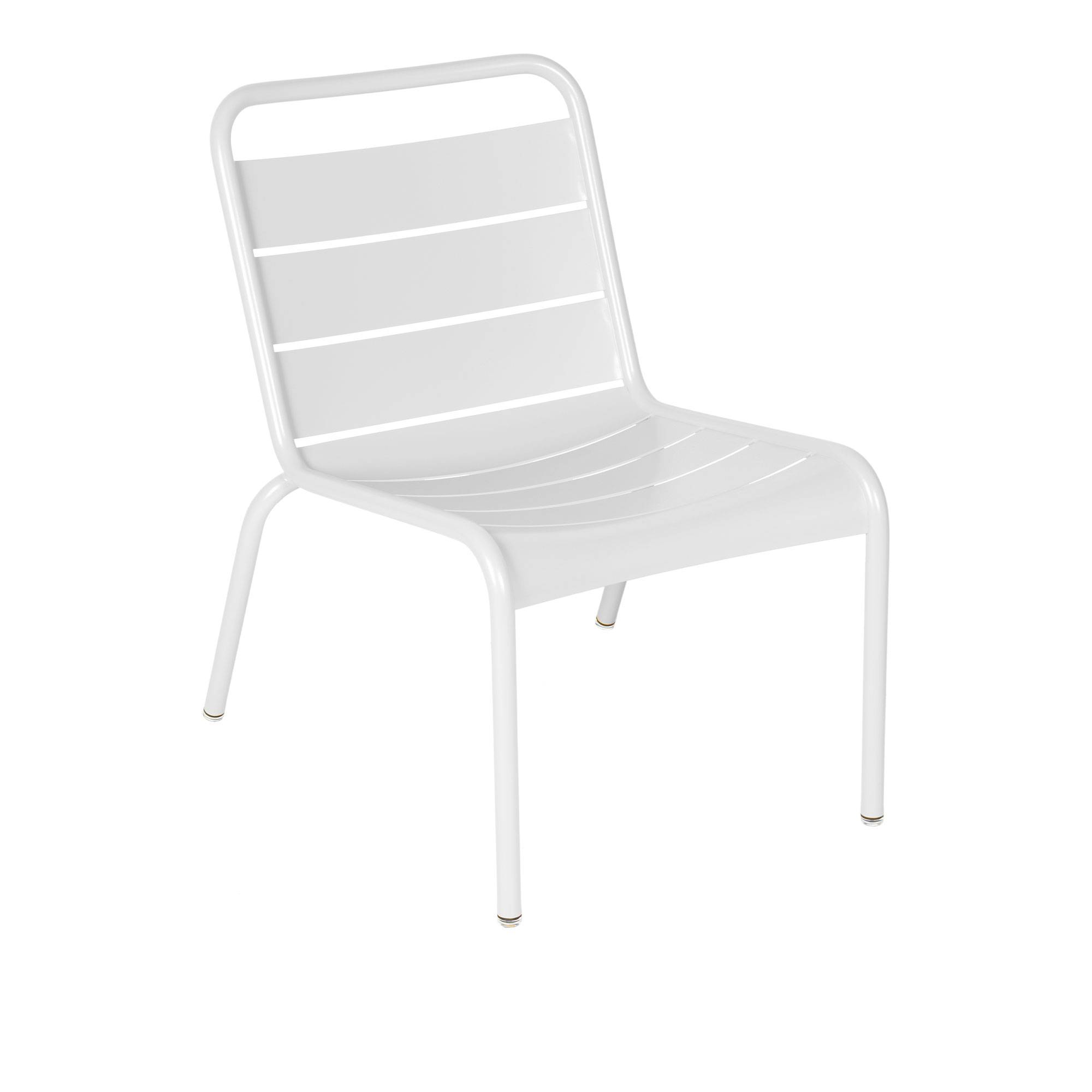 Fermob - Luxembourg Lounge Chair Cotton White - Utomhusfåtöljer - Frédéric Sofia - Vit - Metall