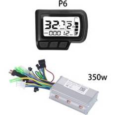 24v/36v/48v 350w 500w elcykel borstlös motorkontroll med lcd-display elcykel skoter elcykeldelar zemake - P6-350w