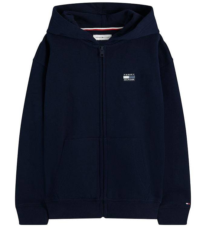 Tommy Hilfiger Cardigan - Dark Night Navy Blue - Tommy Hilfiger - 7 år (122) - Cardigan