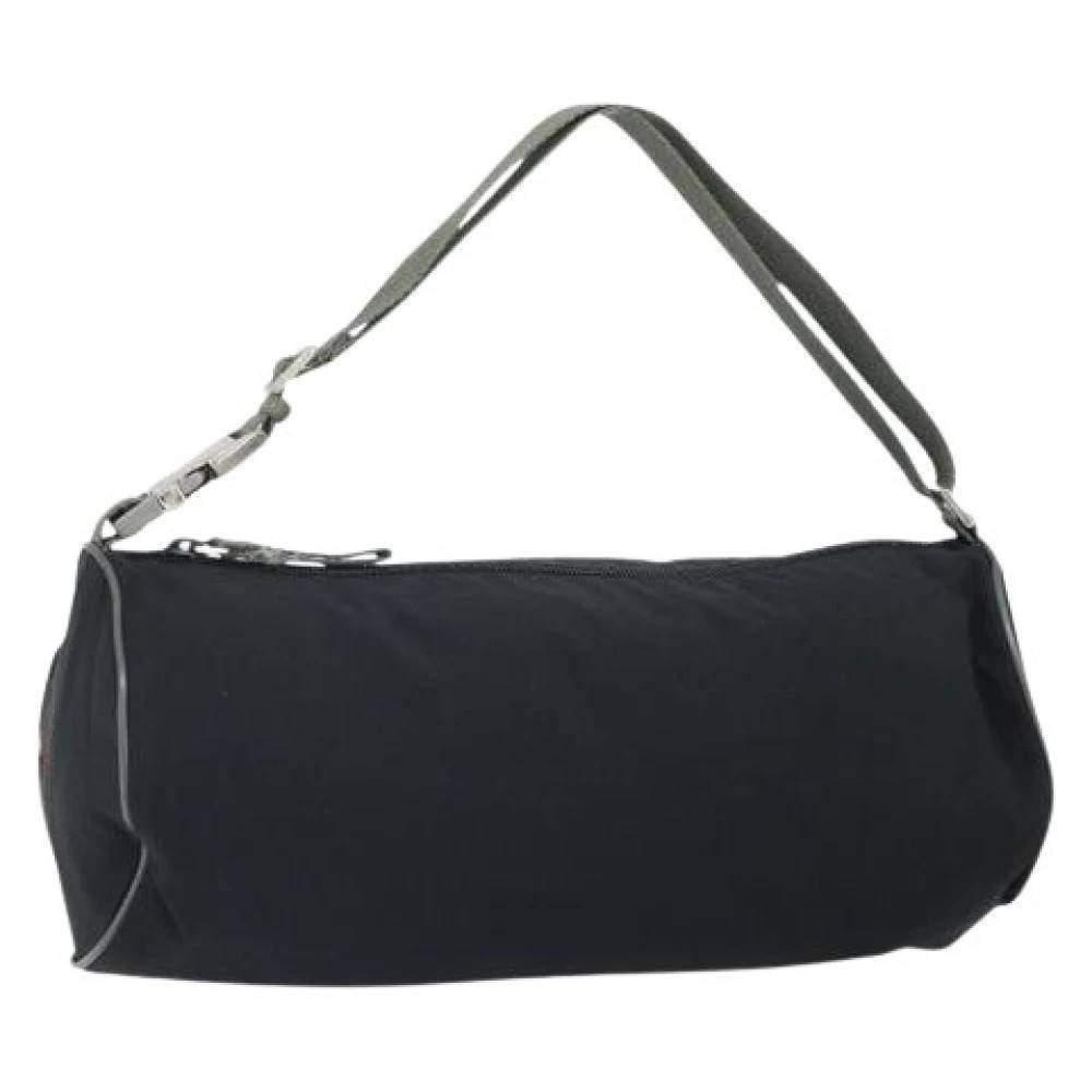 Prada Vintage Pre-owned Nylon Skuldertaske - Vintage - Dame - Sort - ONE SIZE - Uld