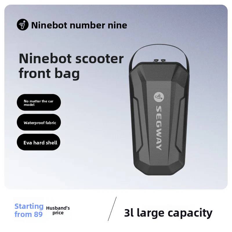 Original 3L Front Hanging Bag for Segway Ninebot ZT3 Pro G3 E3 F2 F3 Pro & for Xiaomi Electric Scooter 4 / 4 Lite / 4 Pro