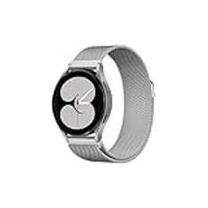 20mm 22mm Milanese Loop For Samsung Galaxy watch 6 5 Strap 44mm 40mm/5 pro/4 6 Classic/Active 2 Bracelet Huawei gt 2/3 pro band(02 silver,For Galaxy Watch 5 44mm)