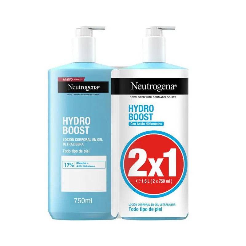 Neutrogena Hydro Boost Lozione Gel Idratante 2x750ml — Lozione corpo