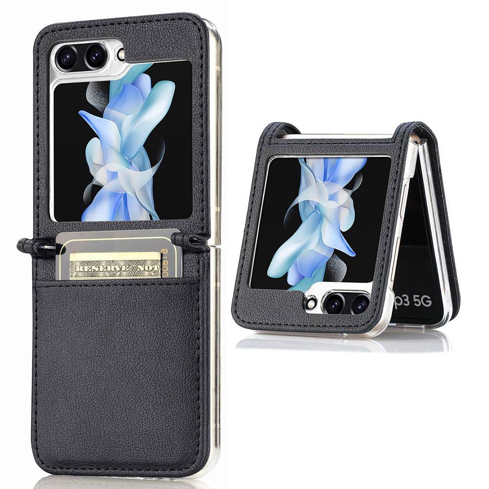 tectTech Slimmat Plånboksfodral Samsung Galaxy Z Flip 5 svart