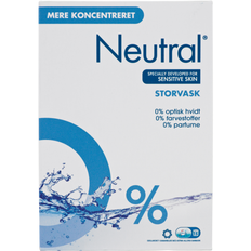 Neutral vaskepulver til storvask uden farve og parfume - 1,2 kg - 4 stk