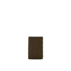 Bottega Veneta, Tilbehør, Herre, Brun, ONE SIZE, Læder, Brun Læder Nøglering i Intrecciato Stil