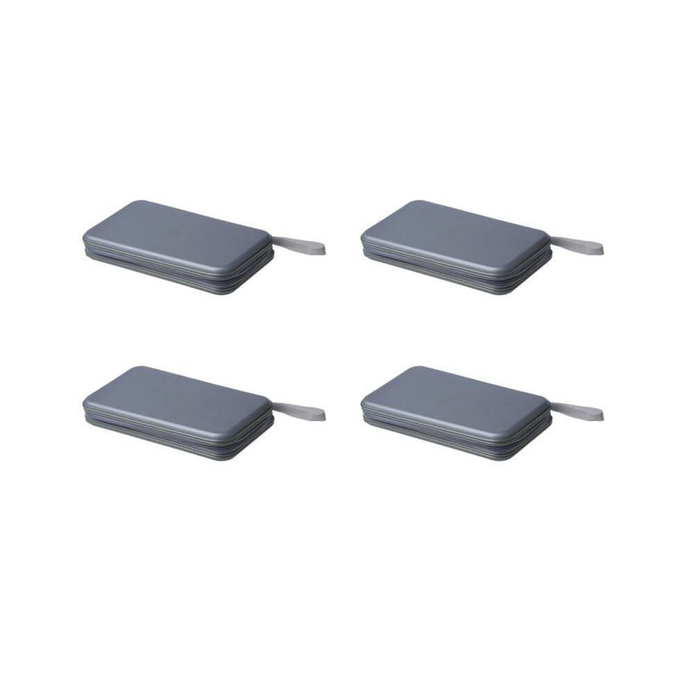 4X 80 Disc Album CD DVD Carry Cover Case Wallet Storage Holder Bag Hard Box - Silver