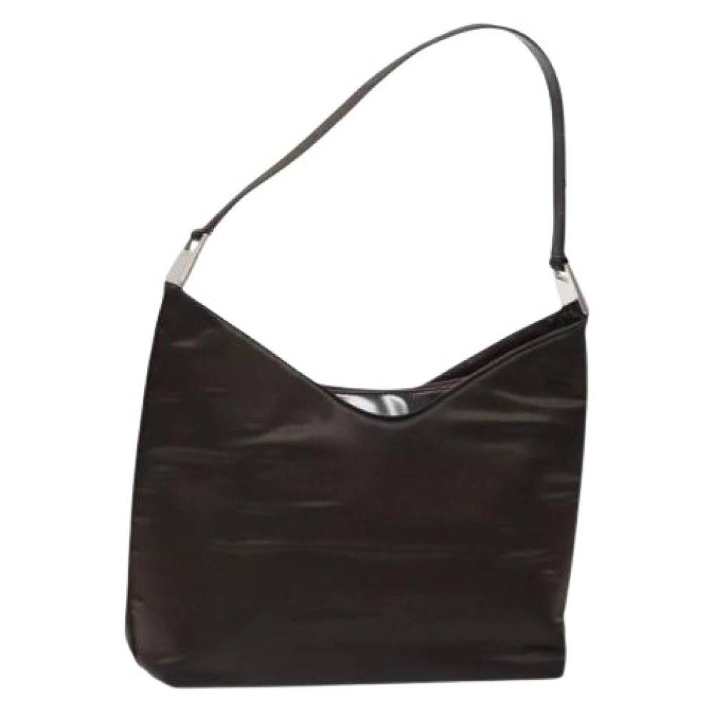 Gucci Vintage Pre-owned Nylon Skuldertaske - Vintage - Dame - Brun - ONE SIZE - Uld