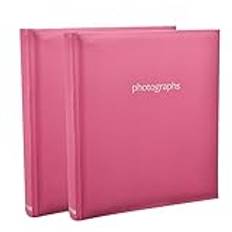 ARPAN AL-9142-X2 fotoalbum med indexsidor/DVD-fickor, 13 x 18 cm, 120 stycken, papper