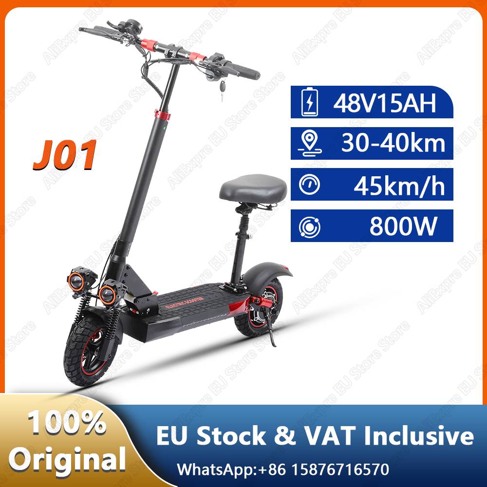 FREEBOY J01 Electric Scooter for Adults 800W Motor, 48V15Ah Battery, Dual Hydraulic Brake, E Scooter Automatic Cruise,10" Tire