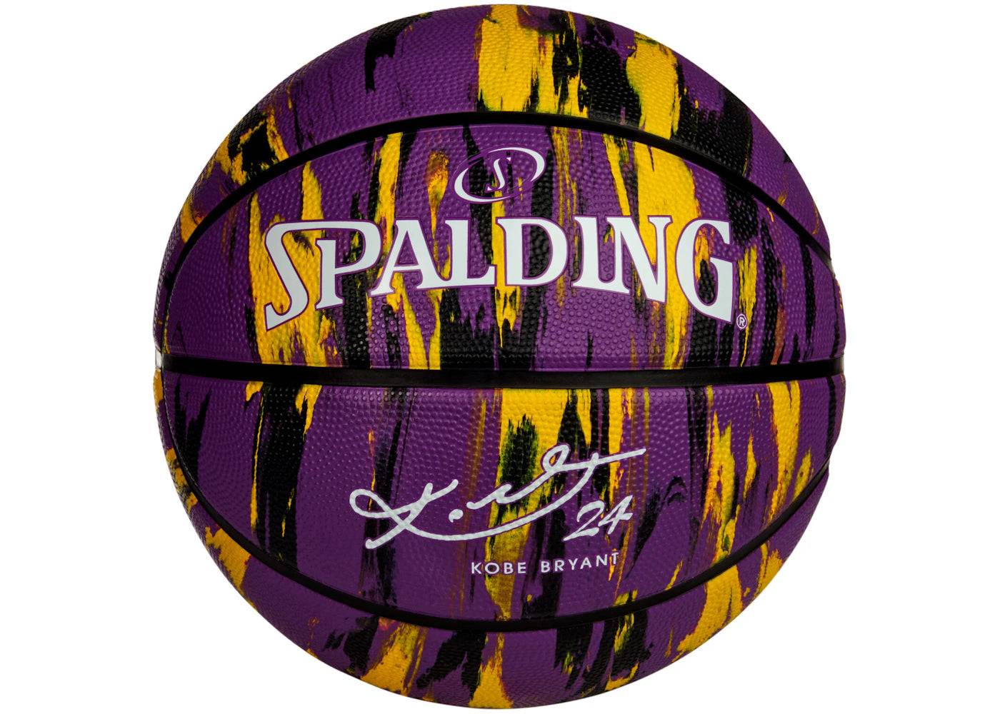 Spalding x Kobe Bryant Marble Series Basketball Purple/Yellow - One Size