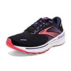 Brooks Adrenaline Gts 22 dam Sneaker, Svart lila korall, 40 EU