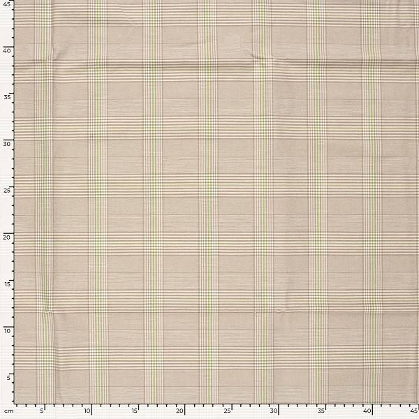 Bengalin M/tern, Beige med grønnestriber.