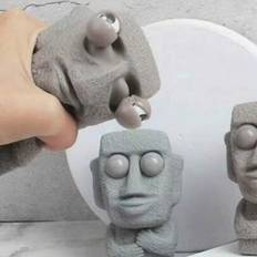 1 st Creative Stress Relief Rock Eye Bulgare Squeeze Toy, Fidget Toys, Fidget, Stress Ball - Multifärgad (Rock Pinch)