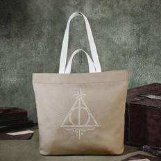 X Harry Potter Vattenavvisande tygväska med dubbla handtag, dragkedja, ficka, grafisk logotyp, gym, vardag, fritid - Kaki (En-Storlek)