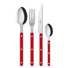Sabre Bistrot Solid bestickset 4 delar, röd - Röd