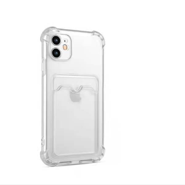 iPhone 11 skal med korthållare TPU transparent