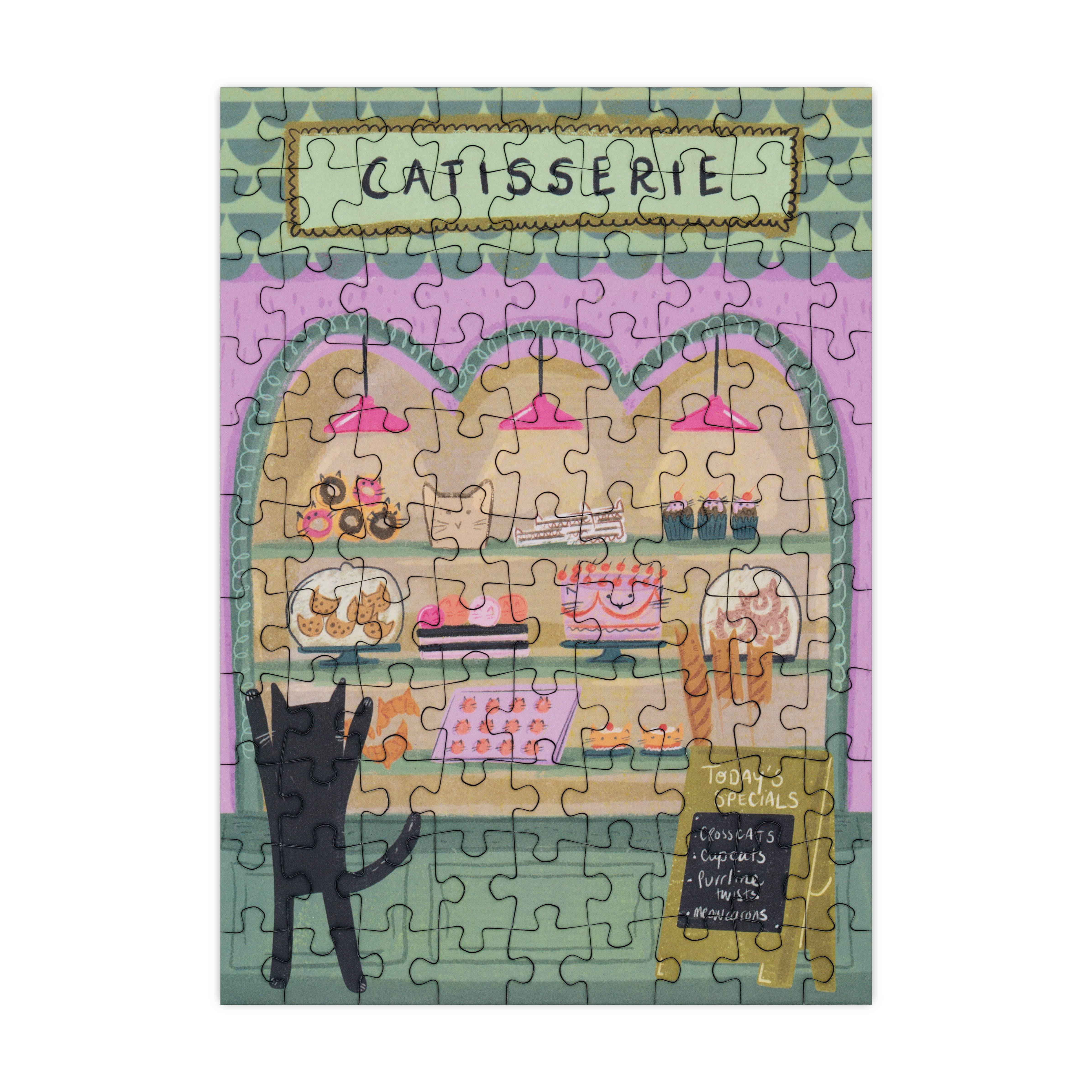 Catisserie 99 Piece Mini Jigsaw Puzzle - Default Title