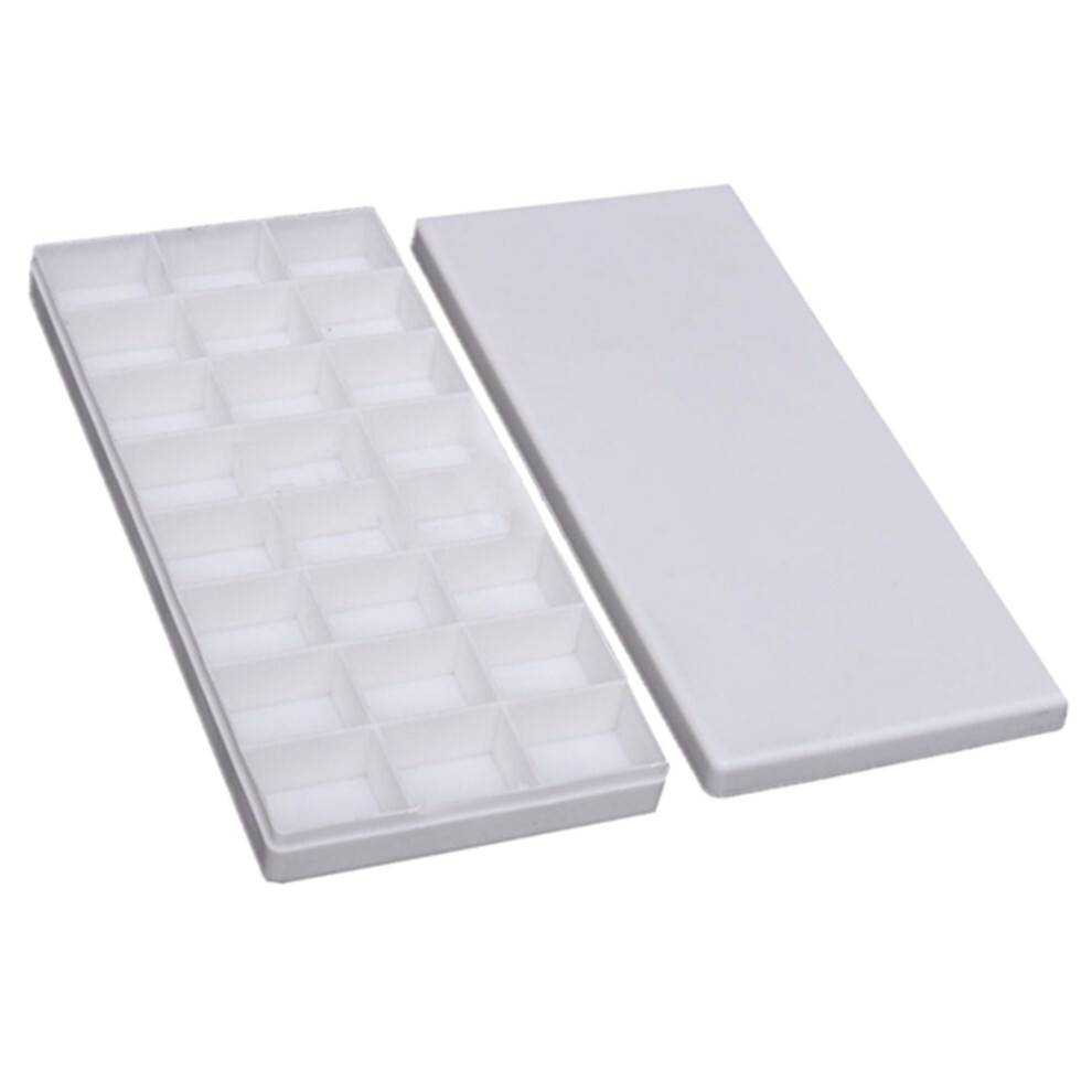 Minghua Vit 24 Alternativ FäRgbricka Artist Oil Akvarell Plast Palette Supply