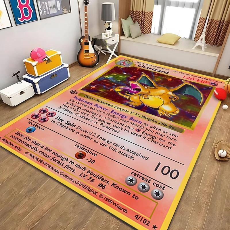 Disney Japansk Anime Mönster Matta Pokemon Kort för Sovrum Vardagsrum Anime Mattor för Flickrum Golvmatta Heminredning 50x80cm