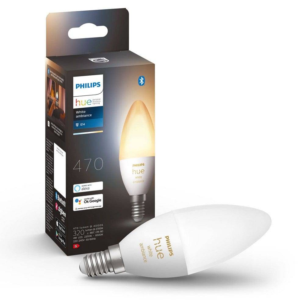 Philips Hue LED-lampa White Ambiance Kron - 1-pack / E14