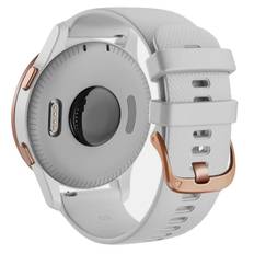 18 mm 20 mm rem kompatibel med Garmin Venu Sq 2 Plus Vivoactive 4S Smartwatch Armbånd Venu 3S 2S Vivoactive 3 5 Erstatningsarmbånd Grå