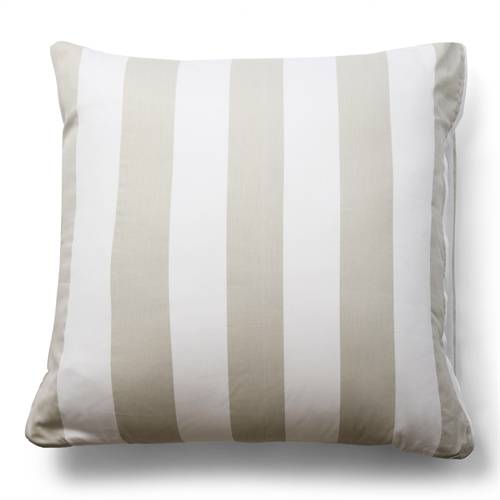 Örngott 60x63 cm - 100% bomullssatin - Nordic Stripe - Breda grå ränder