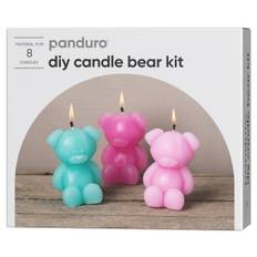 Diy-kit candle bear – gjut 8 bedårande ljus i form av nallebjörnar, höjd 8,5 cm