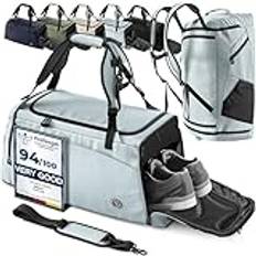 Sportväska Träningsväska + Ryggsäcksfunktion, Skofack, Blötfack | 40L / 60L Resväska Simväska Fitnessväska Sport Gym Fitness Axelremsväska Handbagage Weekenderväska Resa Väska Herrar Damer Barn