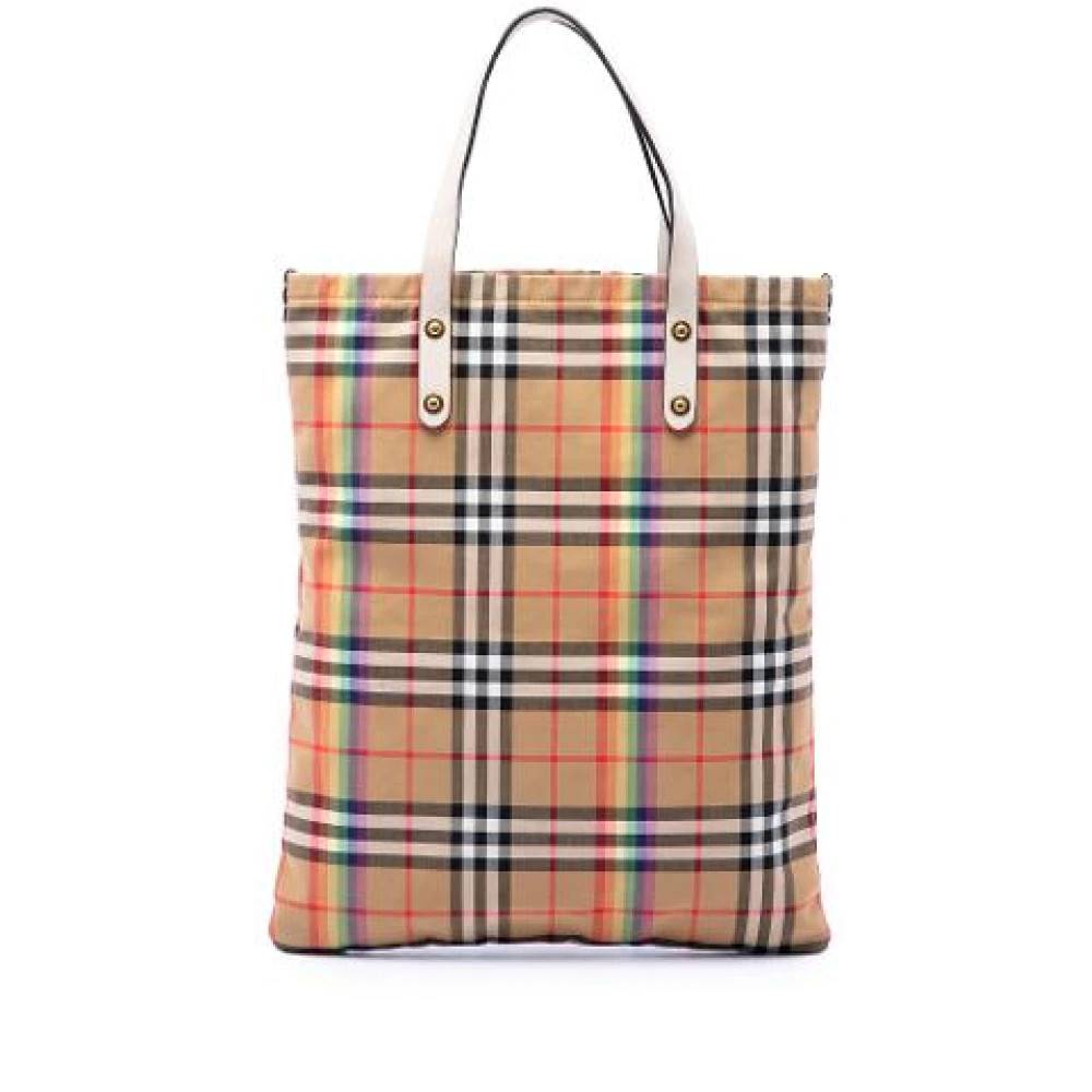 Burberry Vintage - Pre-owned Canvas Tote Bag Vintage - Dam - ONE Size - Läder