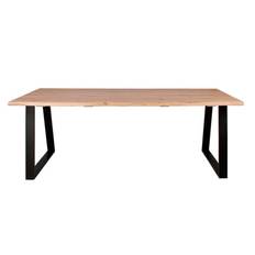 Westwood plankebord 200x95 - Hvidolieret egetræ/Sort