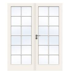Fransk dør fra Swedoor, Advance-line, Compact SP12, Dobbelt dør, Hvid NCS S0502-Y, M15X20