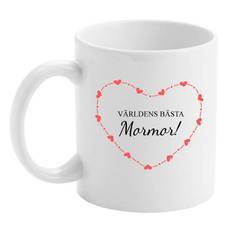 Världens Bästa Mormor | Mugg - Vänster