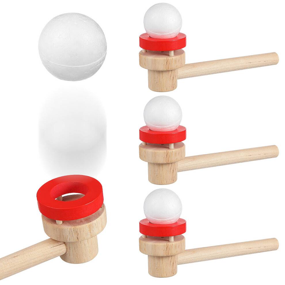 3Pcs Och Plast Flytande Blåsboll Leksaker Barn Blåser Boll Lekgrej