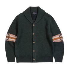 Pendleton - Nehalem Lambswool Shawl Cardigan - Green, Pendelton