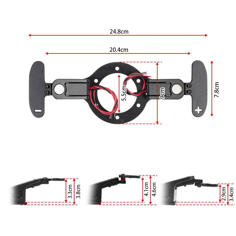 Magnetiska Paddlar Racing Simuleringsratt Växelspaddlar För Logitech 923 G29 G27 G25 G920 För Thrustmaster