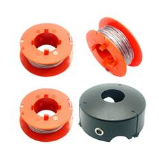 CDIYTOOL F016800175 Trimmerspule und Faden für Bosch, automatische Spule für ART 23 26 30 Combitrim Easytrim Rasentrimmer, 8 m, F016800175 (3 Spule + 1 Kappe)