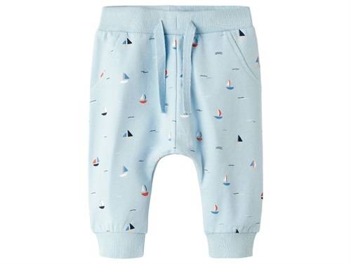 Name It Bukser Celestial Blue Med Busprint - Str. 0m 50cm