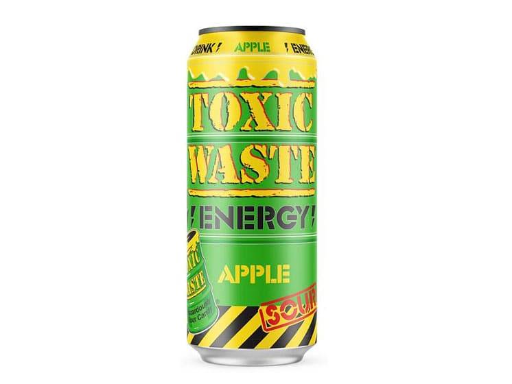 Toxic Waste Sour Apple Energy Drink 500 ml. - Sodavand
