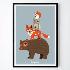 Barnrum Poster: Bästa vänner av Lottis Karlsson, Lottisson Design