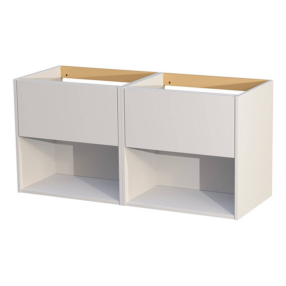 TVÄTTSTÄLLSSKÅP CAMARGUE AURA DUBBEL 120CM 2 LÅDOR & BOXAR SLÄT VARM