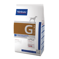 Virbac HPM G1 Gastro Digestive Support. Hundefoder mod dårlig mave / skånekost (dyrlæge diætfoder) 3 kg