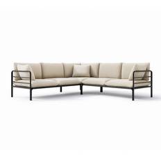 Hjørnesofa til have 2+2 beige VELUCCI